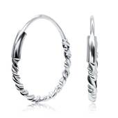 Ruckle Silver Hoop Earring HO-1527 